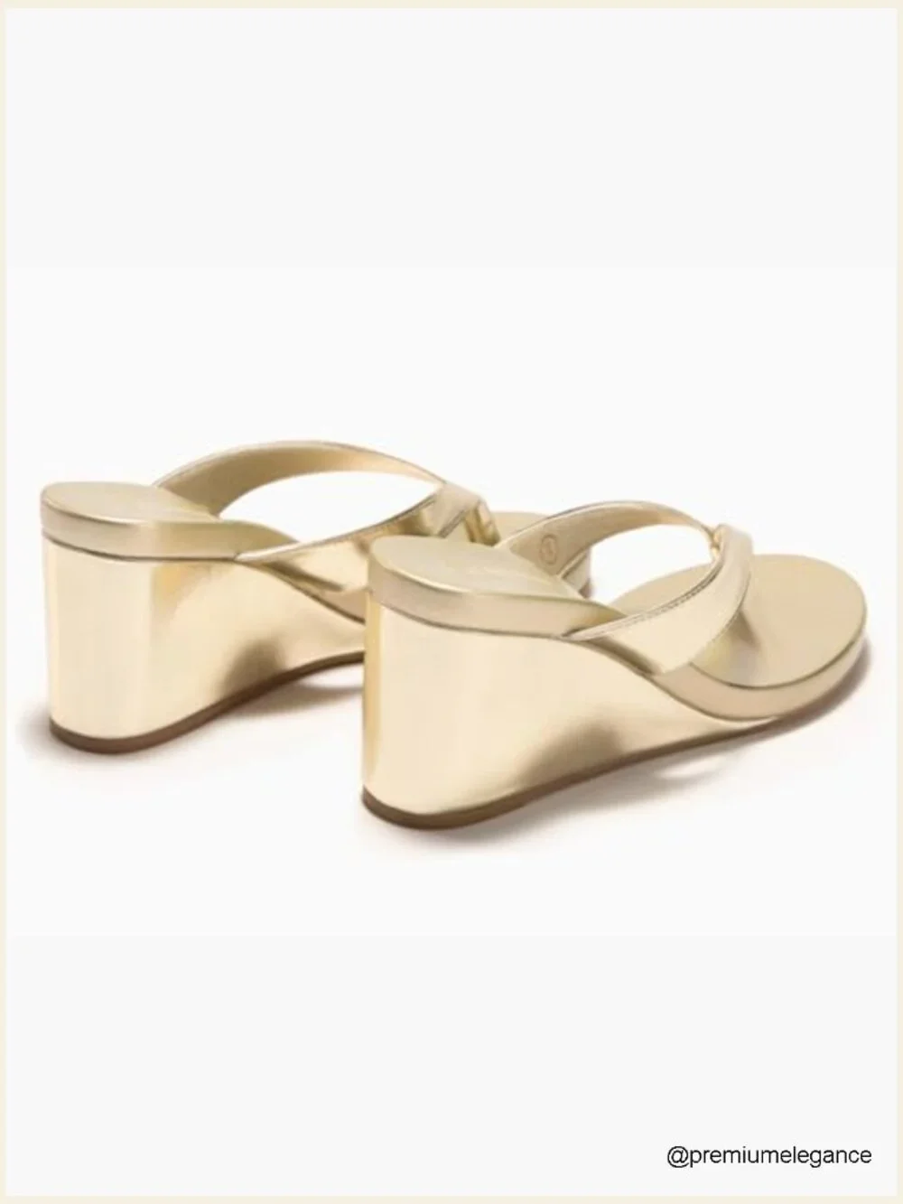 Chic Wedge Heel Sandals Platform Flip Flops Slip On Summer Beach Shoes